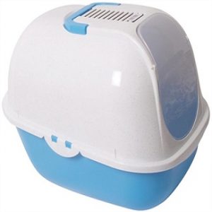 kattentoilet comfy blauw