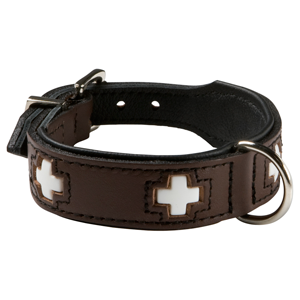 halsband Swiss nappa leer hunter bruin
