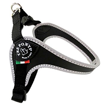 Tre ponti fibbia zwart reflect