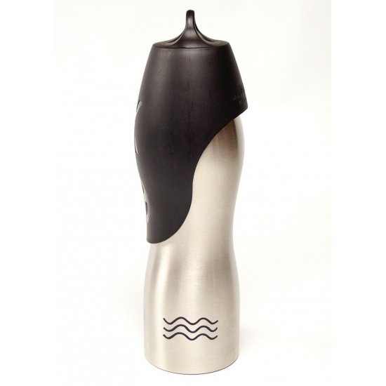 H2O4K9 drinkfles zilver 750ml