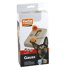 Houten brain train puzzel voor de hond gauss