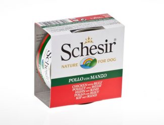 schesir kipfilet/rund 150gram hond