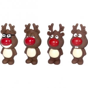 kerst rendier voor de hond latex 14cm